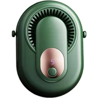 Wentylatory - Przenośny wentylator wiszący na szyję, idealny na zewnątrz i na kemping (zielony) - miniaturka - grafika 1