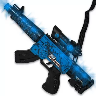Karabin niebieski karabin dla dzieci pistolet - Zabawki militarne - miniaturka - grafika 1