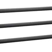 Wieszaki łazienkowe - Wieszak ścienny na ręczniki trzyramienny z haczykami, odpowiedni do kuchni i łazienki, 40 cm, czarny - miniaturka - grafika 1