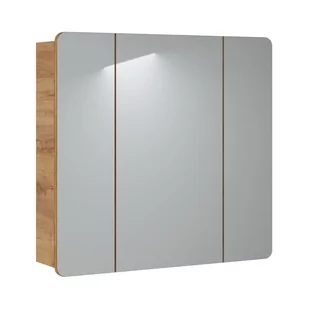 Szafka Łazienkowa Wisząca z Lustrem 843 Aruba Comad Dąb Craft Złoty - Szafki łazienkowe - miniaturka - grafika 1