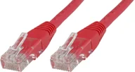 Kable miedziane - MicroConnect RJ-45/RJ-45, kat.5e, U/UTP, czerwony, 20m UTP520R - miniaturka - grafika 1