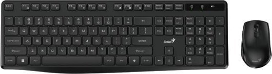 Klawiatura + mysz Genius Genius KM-8206S COPILOT, zestaw klawiatura CZ/SK, klasyczna, 2.4 [Ghz], bezprzewodowa, czarna 31340017409