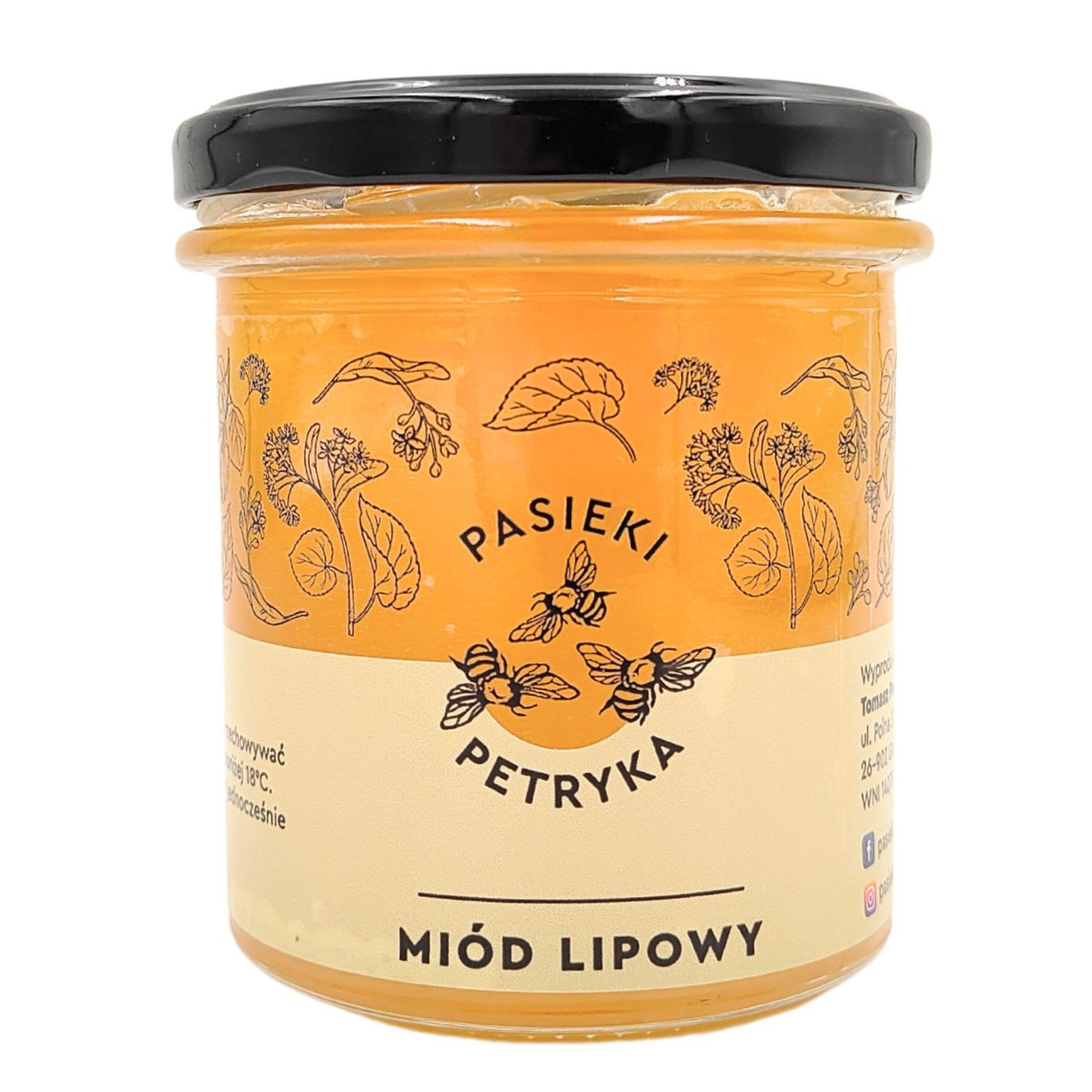Miód lipowy 1200 g / Pasieki Petryka