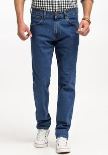 Męskie spodnie jeansowe proste Wrangler GREENSBORO W46 L36 - Spodnie męskie - miniaturka - grafika 1
