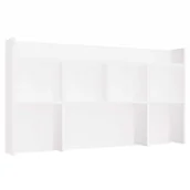 Biurka - Nadstawka do Biurka 130 cm BIAŁA Regał Na Książki Dokumenty - miniaturka - grafika 1