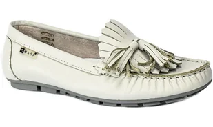 Mokasyny Nessi ST.22175 Szary 123 - NESSI - Mokasyny damskie - miniaturka - grafika 1