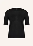 Swetry damskie - Boss Dzianinowa Koszulka Farbella schwarz - BOSS - miniaturka - grafika 1