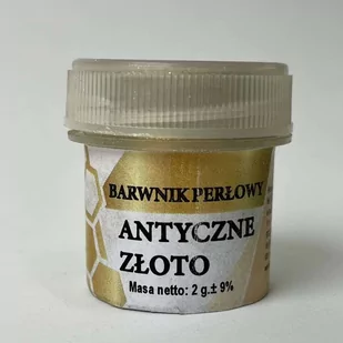 Barwnik perłowy ”Antyczne złoto” 2 g - Dodatki do ciast w proszku - miniaturka - grafika 1