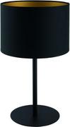 Lampy stojące - Nowodvorski Stojąca LAMPA stołowa ALICE 9091 abażurowa LAMPKA biurkowa czarna złota 9091 - miniaturka - grafika 1