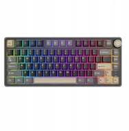 Klawiatury - Royal Kludge RK R75 RGB Phantom laidinė klaviatūra 75%, Hot-swap, Sidabrinis switches, US - miniaturka - grafika 1
