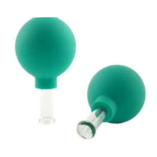 Bańka gumowo-szklana do masażu próżniowego twarzy - 1,5 cm - 1 szt. - Akcesoria medycyny naturalnej - miniaturka - grafika 1