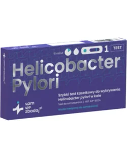 Helicobacter pylori Szybki test kasetkowy, 1 sztuka - Testy ciążowe i diagnostyczne - miniaturka - grafika 1