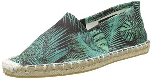 PIECES Damskie espadryle Haisha Espadrillos Jungle, wielokolorowa - wielokolorowy czarny. - 37 eu
