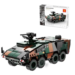 Klocki konstrukcyjne Wange 3512 - Militarny pojazd opancerzony, 438 elementów - Klocki - miniaturka - grafika 1