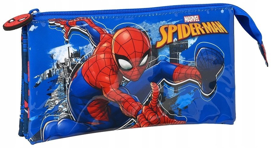 Piórnik 3 Przegrody Spiderman Saszetka