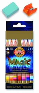 Koh-I-Noor kredki trójkolorowe, MagicTrio - Kredki, ołówki, pastele i pisaki - miniaturka - grafika 1