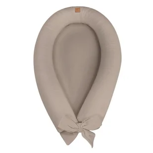 Kokon niemowlęcy lniany 2w1 - Linen Dark Beige, BabySteps - Rożki i beciki - miniaturka - grafika 1