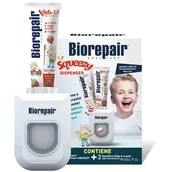 Pasty do zębów - Biorepair BioRepair Aqueezy dozownik do pasty dla dzieci + 2szt. pasty Biorepair KIDS - miniaturka - grafika 1