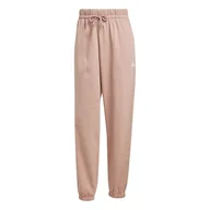 Spodnie rowerowe - adidas Kobiety ESSENTIALS SMALL LOGO FRENCH TERRY CUFFED PANTS, warm clay/white, M - miniaturka - grafika 1