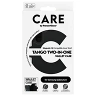Etui i futerały do telefonów - Etui do Samsung Galaxy S24 CARE by PanzerGlass Feature Tango Wallet 2w1 Czarny - miniaturka - grafika 1