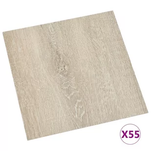 Samoprzylepne panele podłogowe, 55 szt., PVC, 5,11 m², beżowe 324652 VIDAXL - Panele podłogowe - miniaturka - grafika 3