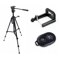 Selfie stick - Fancier Statyw  4w1 Wysoki Statyw Pilot Uchwyt Na Telefon Selfie 170cm SB5703 - miniaturka - grafika 1