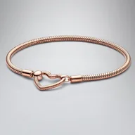 Bransoletki - Bransoletka z otwartym serduszkiem - miniaturka - grafika 1