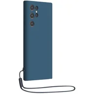 Etui i futerały do telefonów - Etui BIGBEN Silicone Case do Samsung Galaxy S23 Ultra Niebieski - miniaturka - grafika 1