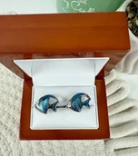 Spinki do mankietów i krawatów - SPINKI DO MANKIETÓW koszuli mankietu ryby srebrne - miniaturka - grafika 1