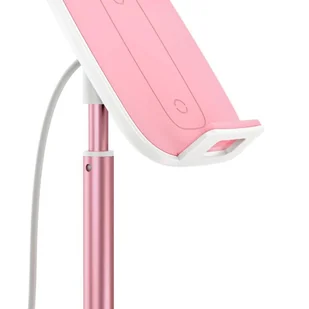 Baseus bezprzewodowa ładowarka Qi 15 W teleskopowy stojak uchwyt podstawka na telefon z kablem USB różowy (SUWY-D0R) hurtel-63471-0 - Ładowarki do telefonów - miniaturka - grafika 27