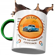 Kubki - Kubek Zielony na Urodziny 65 65te 65-te na Prezent z Nadrukiem ze Zdjęciem + Opakowanie na prezent (wzór 04) - miniaturka - grafika 1