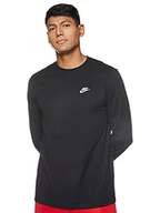 Koszulki męskie - NIKE Nike Męska koszulka M NSW CLUB TEE - LS z długim rękawem czarny czarny (Black/White/010) L AR5193-010 - miniaturka - grafika 1