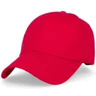Czapki i chusty sportowe męskie - Czapka Unisex Classic Red Z Regulowanym Zapięciem - miniaturka - grafika 1