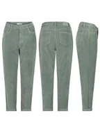 Spodnie damskie - Eight2Nine Spodnie sztruksowe w kolorze miętowym - miniaturka - grafika 1