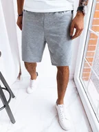 Spodenki męskie - Spodenki męskie dresowe jasnoszare Dstreet SX2279-XL - miniaturka - grafika 1