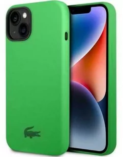 Lacoste Etui Hardcase Silicone do iPhone 14 Plus zielone - Etui i futerały do telefonów - miniaturka - grafika 1