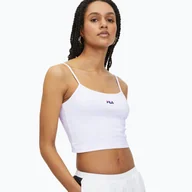Koszulki i topy damskie - Koszulka damska FILA Loni Cropped Spaghetti bright white - miniaturka - grafika 1
