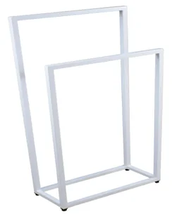 Biały metalowy stojak na ręczniki 75 cm A9-K36 - Wieszaki łazienkowe - miniaturka - grafika 1
