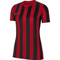 Koszulki i topy damskie - NIKE Damska koszulka z krótkim rękawem Dri-FIT Division IV Uniwersytet czerwony/czarny/biały XS - miniaturka - grafika 1