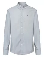 Koszule męskie - Hackett London Koszula męska Essential Gingham, Biały/zielony, S - miniaturka - grafika 1