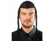 Dodatki do strojów karnawałowych - Czapka jarmułka z pejsami - 1 szt. - miniaturka - grafika 1