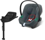 Foteliki samochodowe - Cybex Aton B2 I-Siz 0-13kg + baza isofix Steel Grey - miniaturka - grafika 1