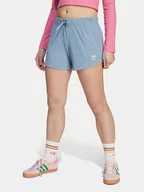 Spodenki damskie - adidas Szorty sportowe JX2776 Błękitny Loose Fit - miniaturka - grafika 1