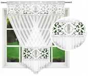 Firany - FIRANA GOTOWA AŻUR PANEL FIRANKA CYRKONIE WOAL do SALONU FILC 120x160 cm - miniaturka - grafika 1