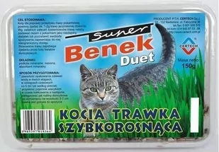 Certech Trawka "DUET" 150 g ZH_04726 - Suplementy i witaminy dla kotów - miniaturka - grafika 1