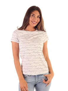 Pepe Jeans Koszulka w kolorze beżowym - Koszulki i topy damskie - miniaturka - grafika 1