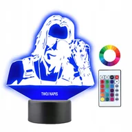 Lampy stojące - Lampka Nocna 3D LED Cyberpunk Johnny Silverhand - miniaturka - grafika 1