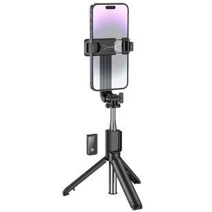 Borofone Uchwyt Selfie BY11 Happy bluetooth ze statywem i pilotem czarny - Selfie stick - miniaturka - grafika 1