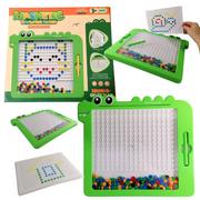 Tablice dla dzieci - TABLICA MAGNETYCZNA mozaika MAGPAD Montessori XXL SZABLONY DINOZAUR - miniaturka - grafika 1