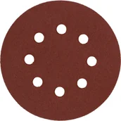 Materiały ścierne - Krążek ścierny z rzepem z otworami 125 mm P100 5 szt. KRAFTLINE PRO - miniaturka - grafika 1